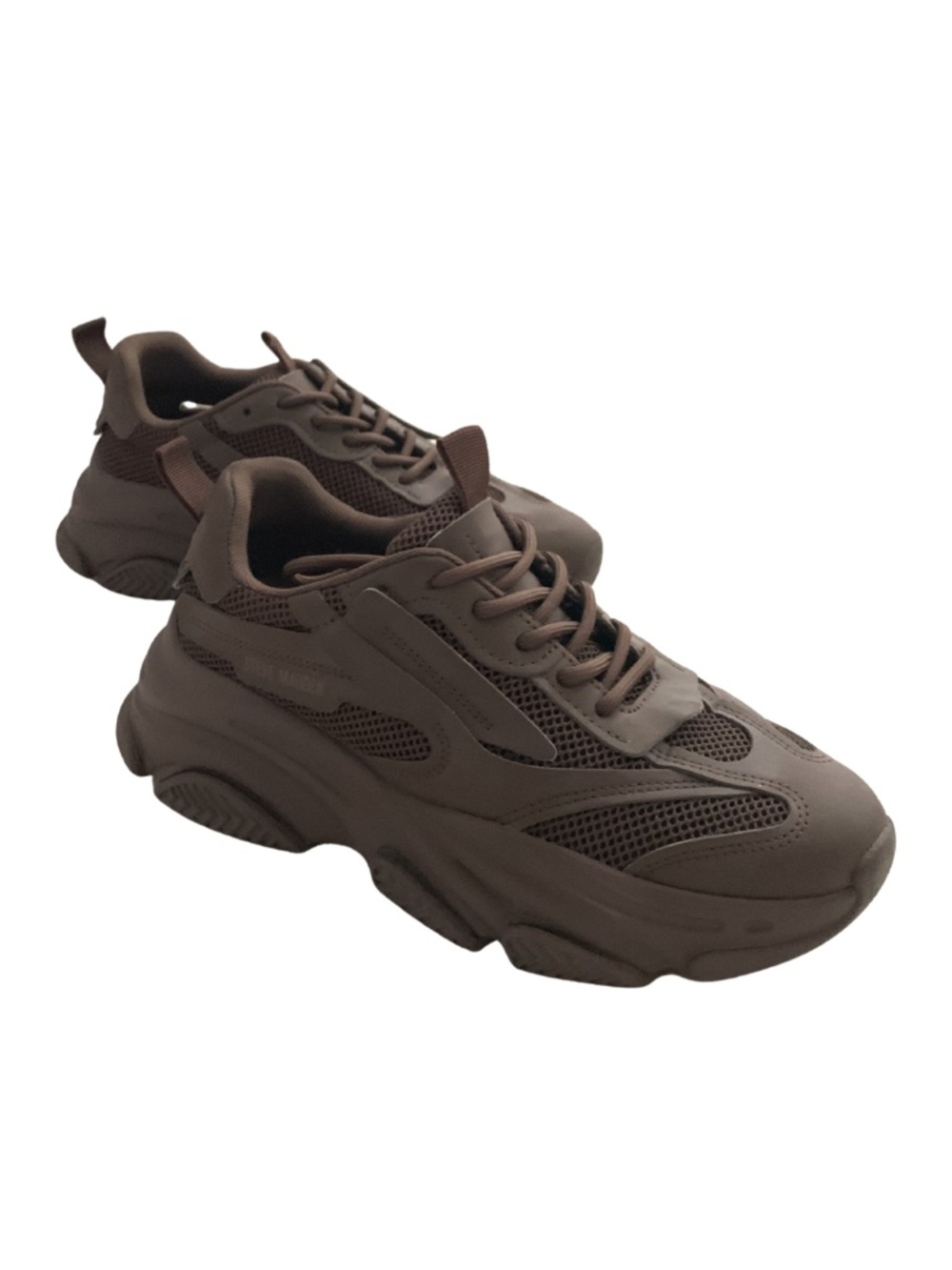 Steve Madden Possession Chunky Dk Brown Platform Sneakers Womens 9.5M Streetwear